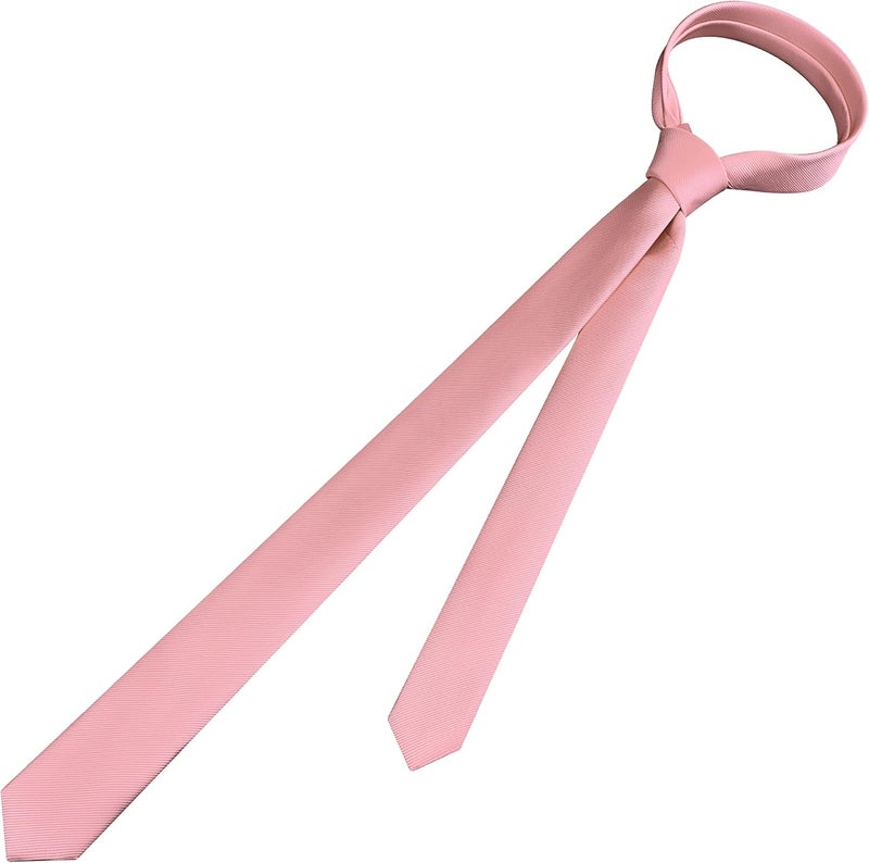 Branduce Men's Skinny Ties Solid Color Formal Neckties 1.58" (4CM) Slim Ties For Men - Image 4